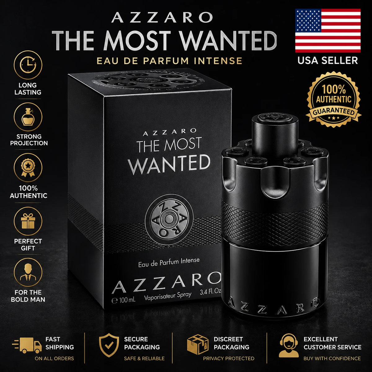 Men's Eau de Parfum Intense 3.4 oz / 100 ml – New & Sealed