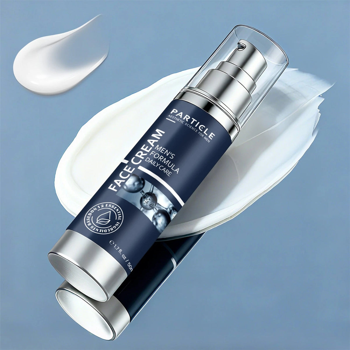 Particle Face Cream for Men 6-in-1 Anti Aging Moisturizer 2.5 oz / 75ml – Dark Spots, Eye Bags & Wrinkle Care