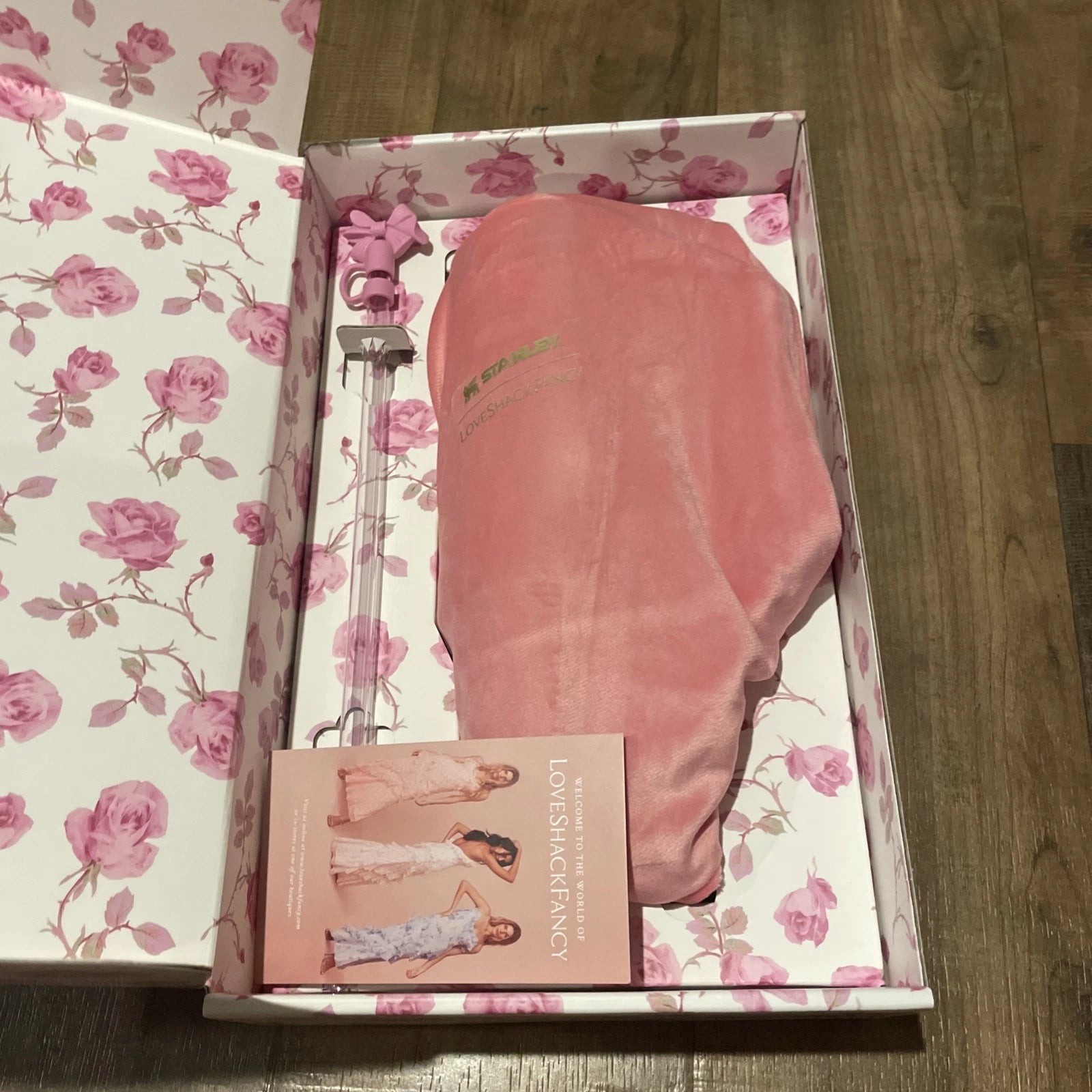 Stanley x LoveShackFancy Ribbon Rosa 40oz Quencher Tumbler | Limited Edition | New Authentic