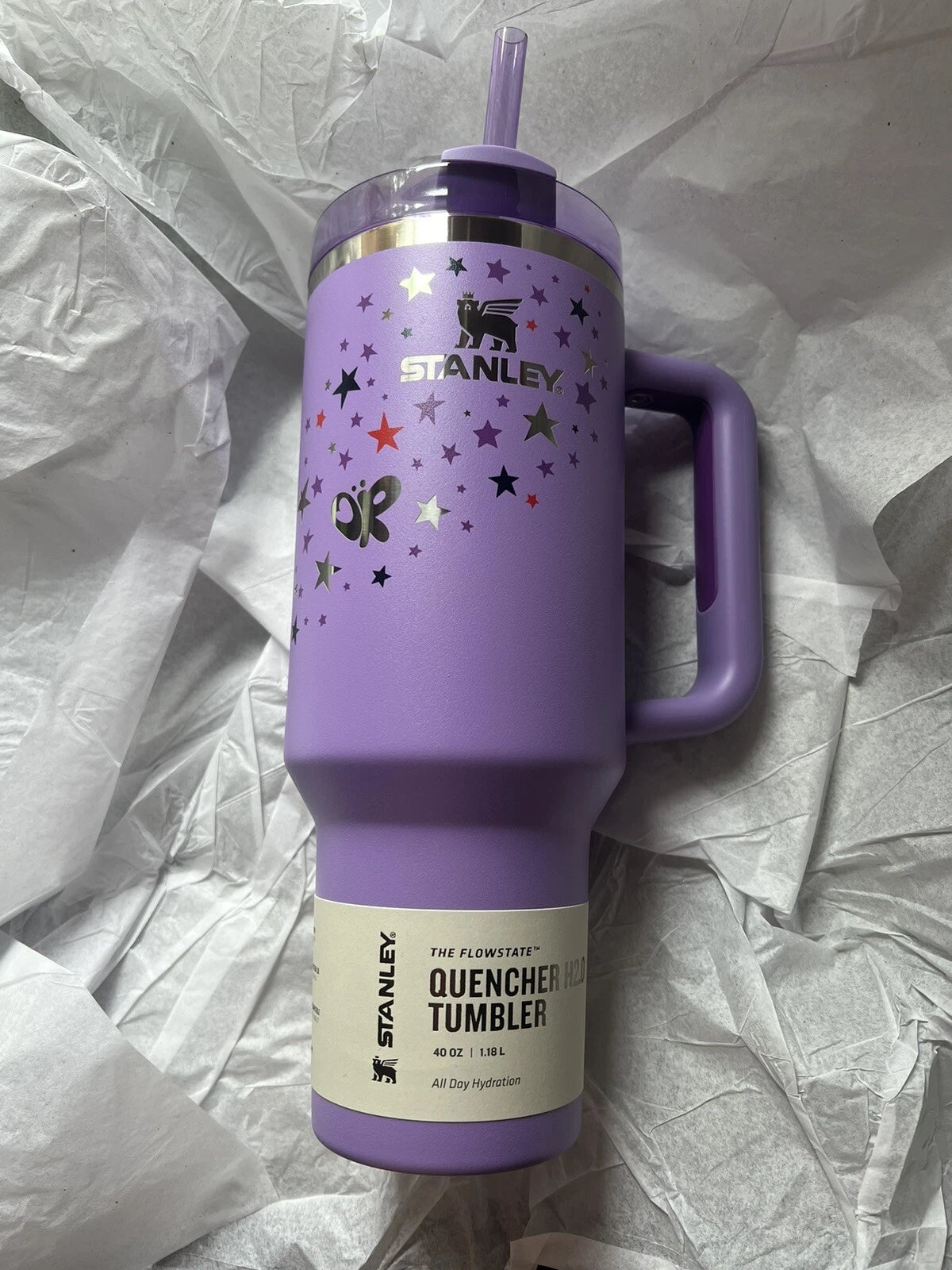 40 oz Insulated Stainless Steel Tumbler with Handle – Ready to Ship