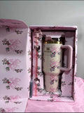 Stanley x LoveShackFancy FlowState Quencher 40oz Tumbler – Limited Edition – Floral Print – Reusable Straw – New – Fast Shipping