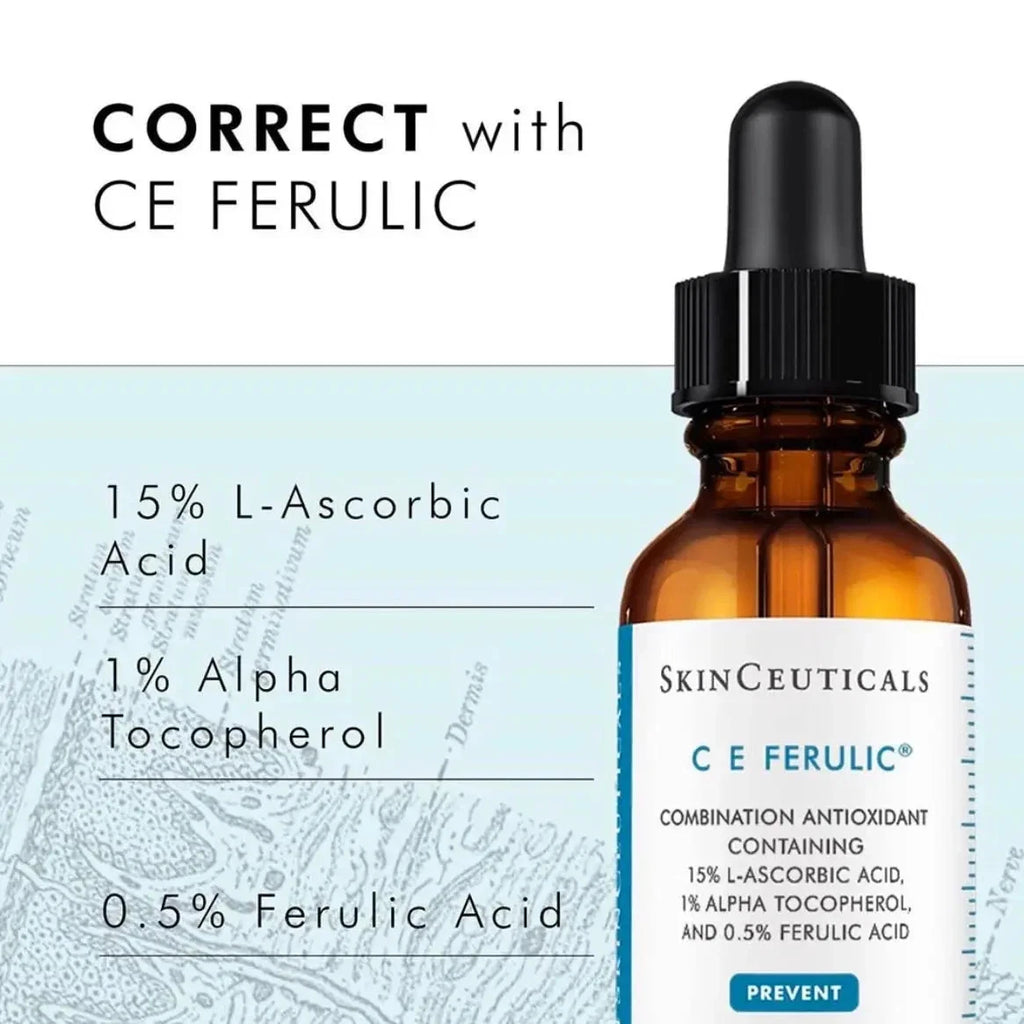 SkinCeuticals C E Ferulic Vitamin C Serum 30 mL (1 fl oz) – 15% L-Ascorbic Acid