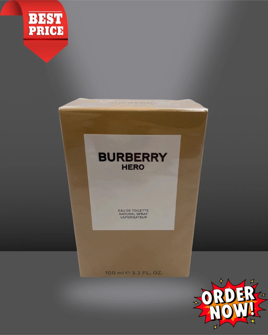 Burberry Hero EDT Cologne For Men Spray 3.3 oz 100ml Sealed New In Box