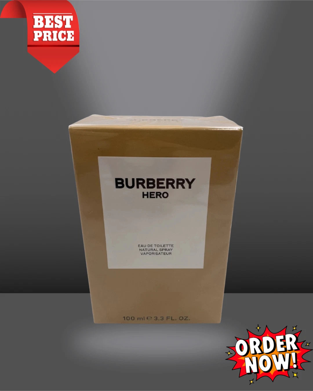 Burberry Hero EDT Cologne For Men Spray 3.3 oz 100ml Sealed New In Box